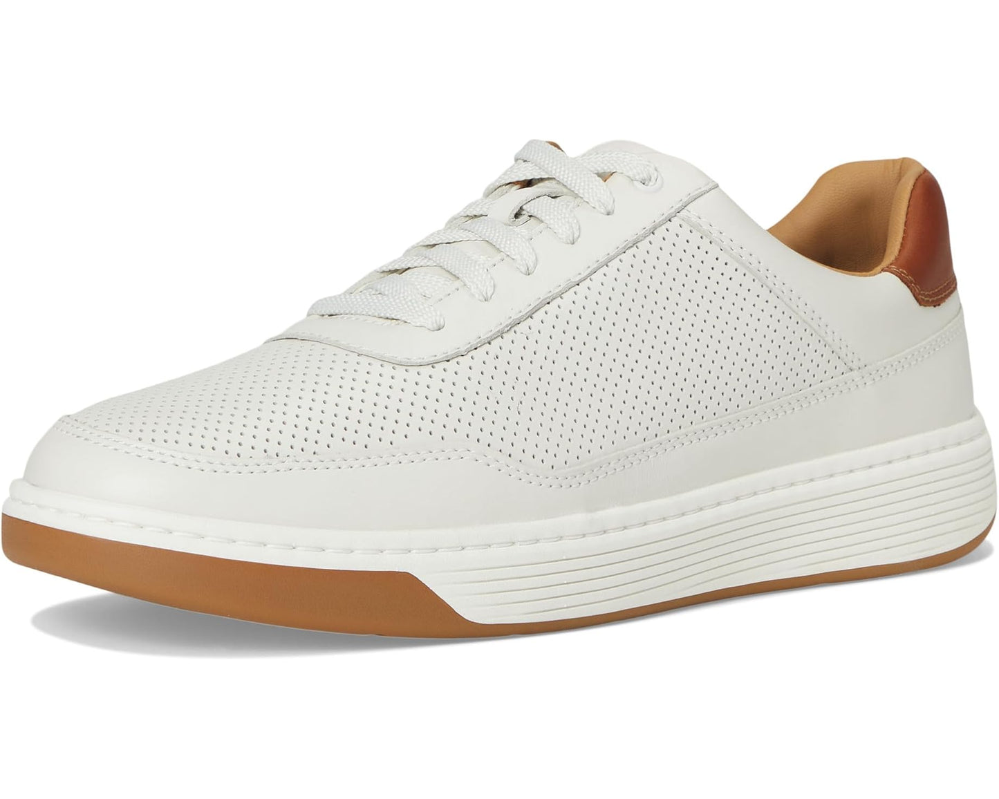Men's Johnston & Murphy Dawson Perfed U-throat White
