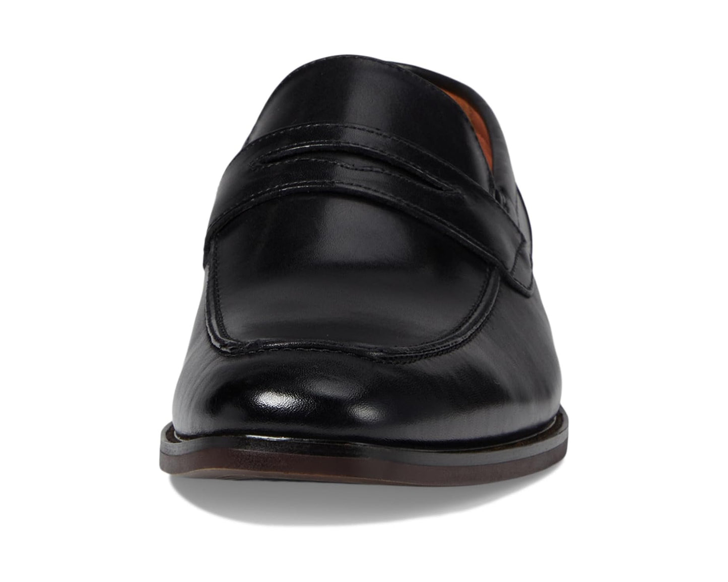 Men's Florsheim Sorrento Moc Toe Penny Loafers Black Smooth