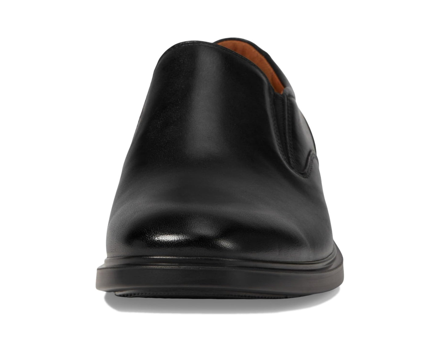 Men's Florsheim Forecast Waterproof Plain Toe Slip-On Black Smooth