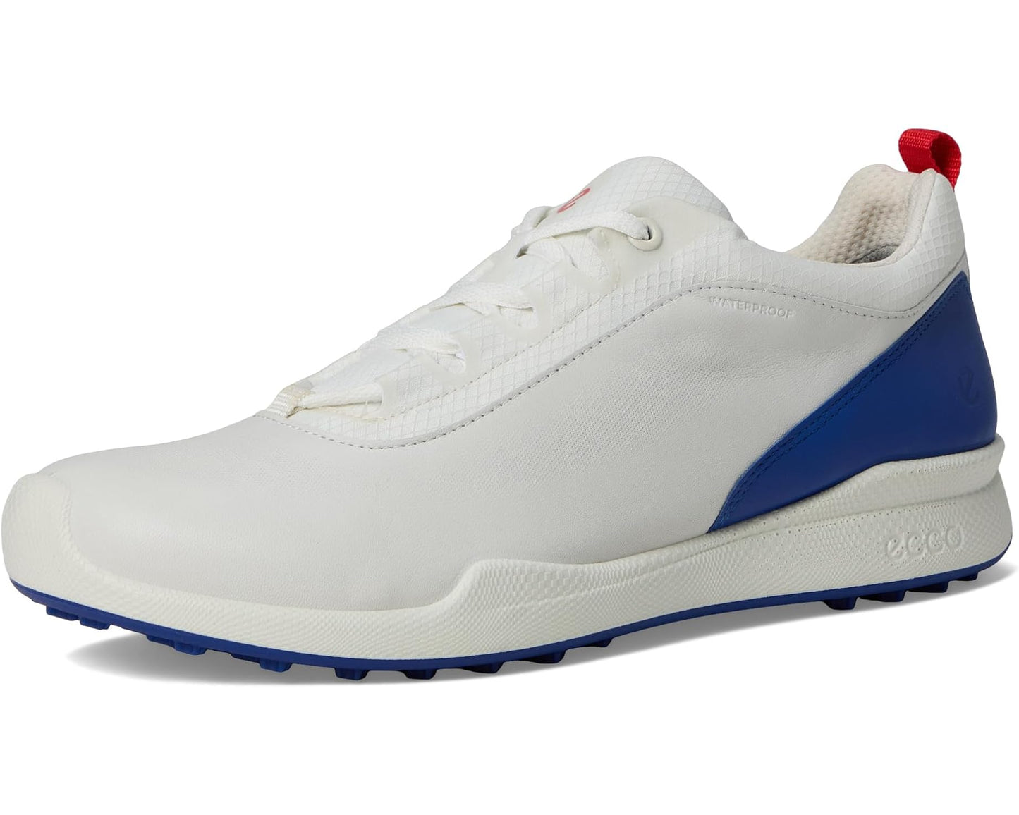 Men's ECCO Golf BIOM Hybrid BNY Waterproof White/Mazarine Blue