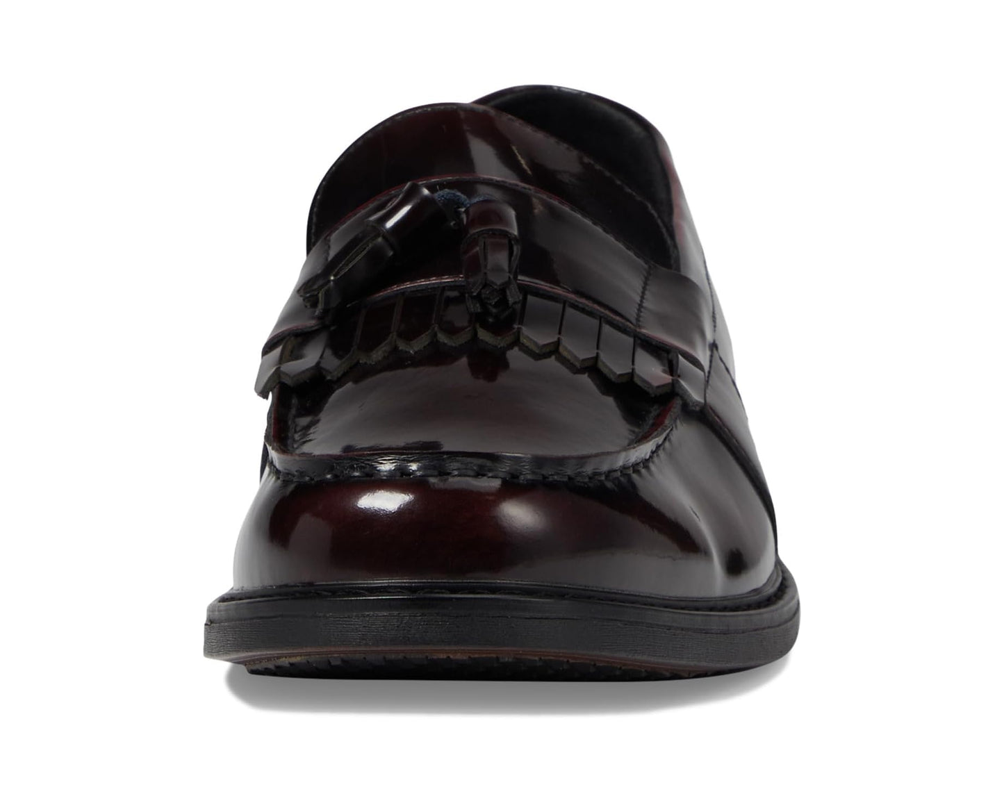Men's Nunn Bush Keaton Moc Toe Kiltie Tassel Loafers Burgundy Multi