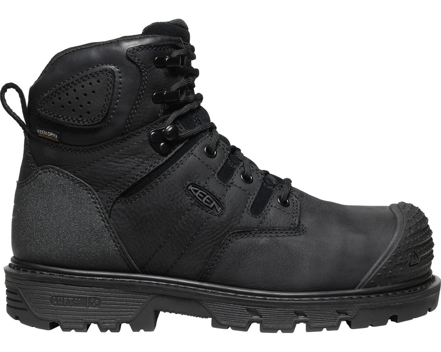 Men's KEEN Utility Camden 6 Waterproof Composite Toe Black/Black