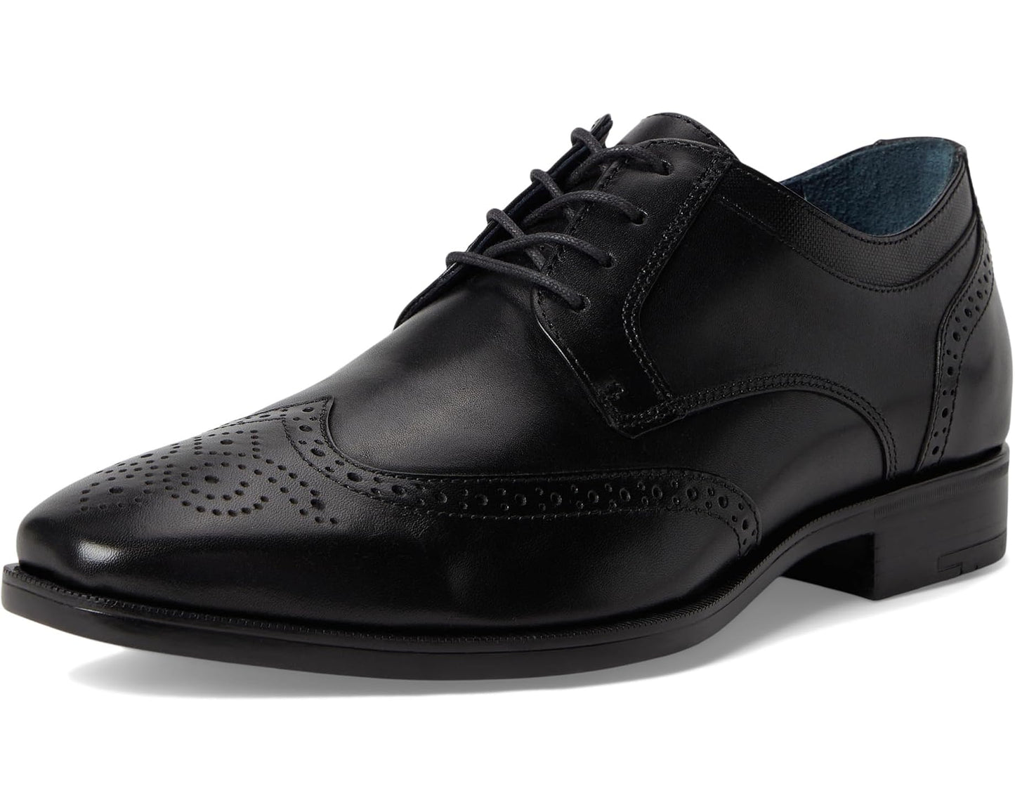 Men's Johnston & Murphy Gibbons Wingtip Black Full Grain