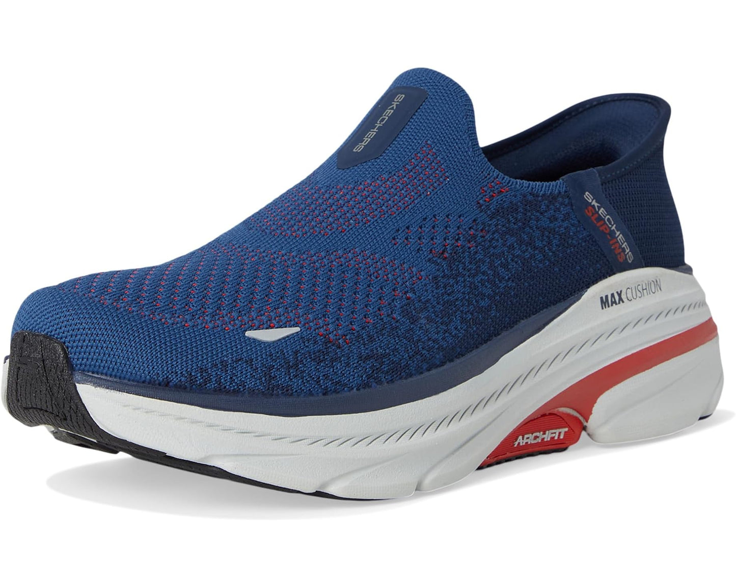 Men's SKECHERS Hands Free Slip-ins Max Cushioning Arch Fit 2.0 - Fortuitous 2.0 Navy/Red