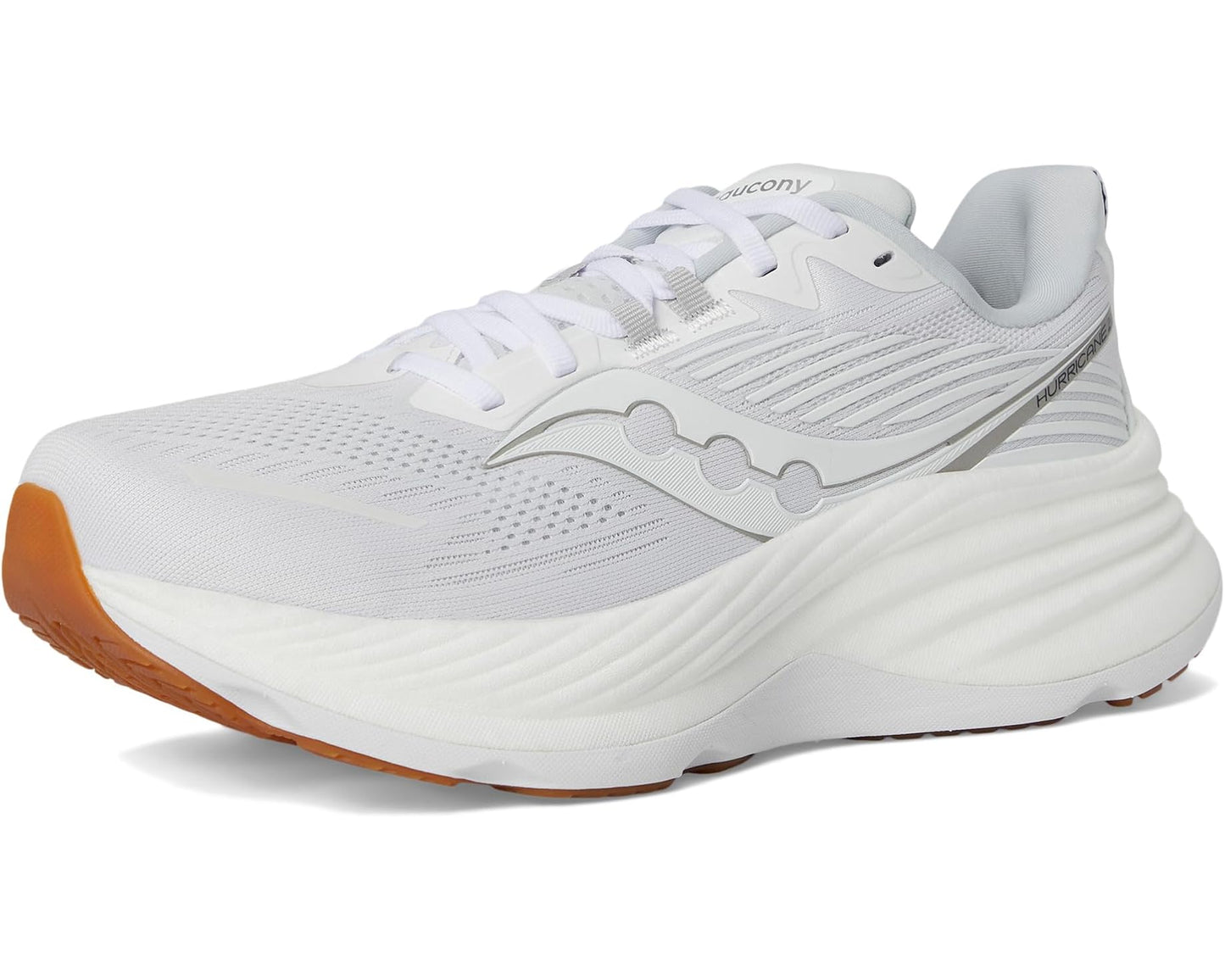 Men's Saucony Hurricane 24 White/Silver