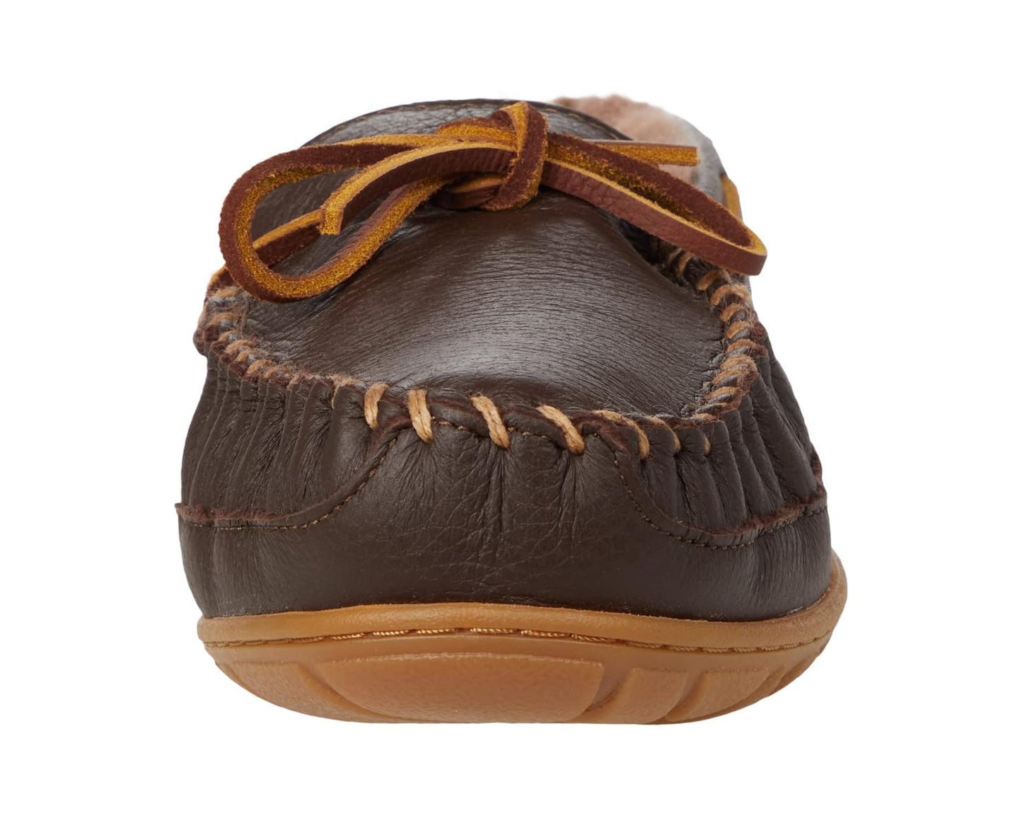Men's L.L.Bean Wicked Good Moosehide Slipper Moccasin Chocolate