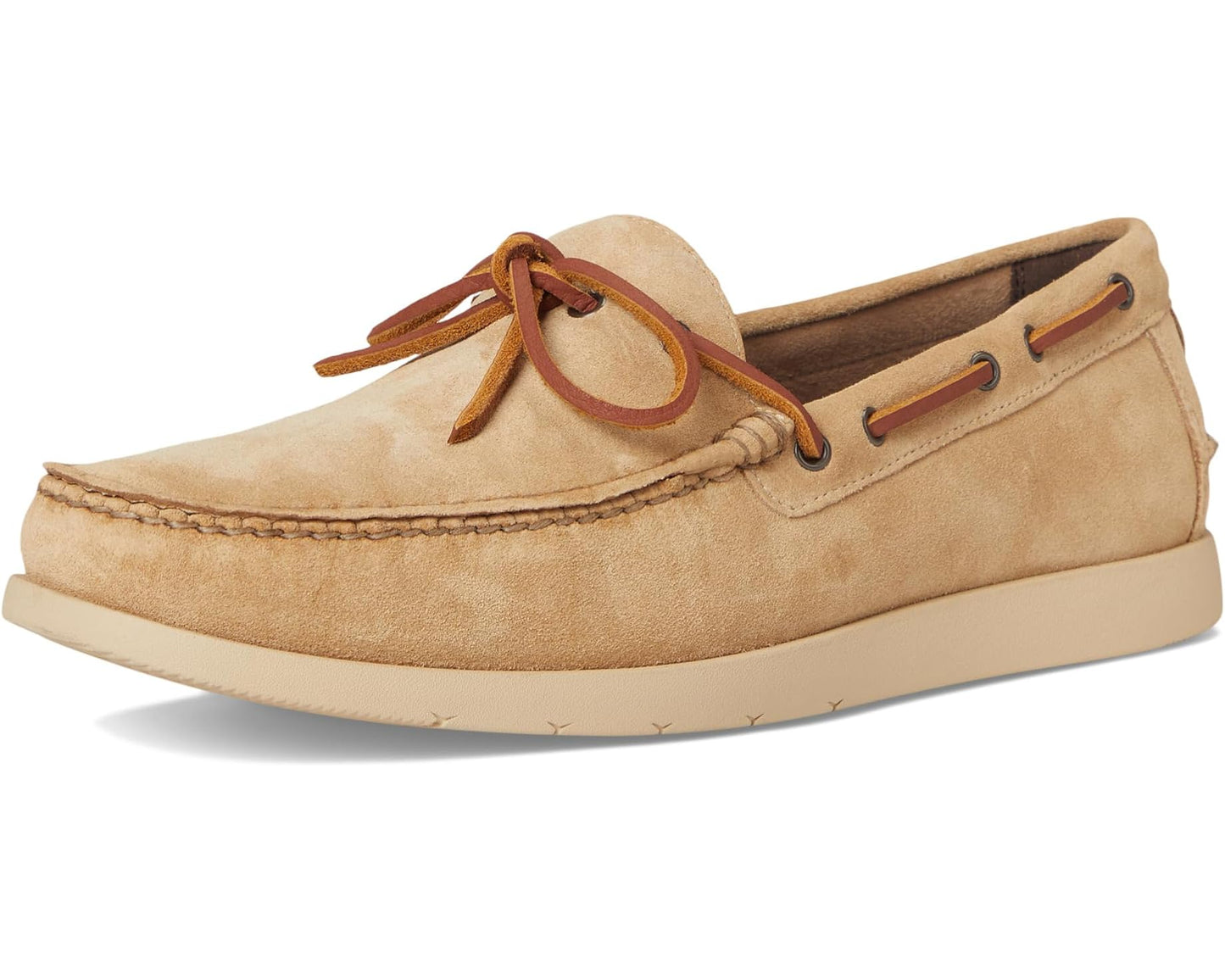 Men's Cole Haan Brower Moc Loafers Farro Suede/Oat Water Resistant