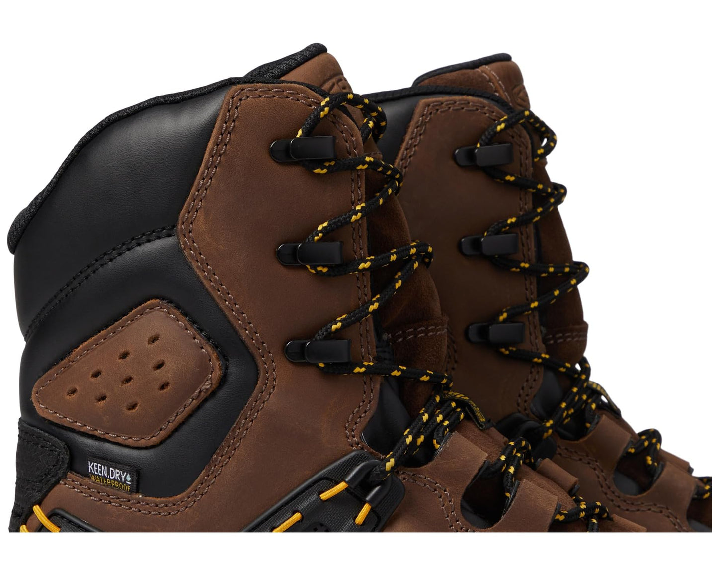 Men's KEEN Utility Dover 8 Waterproof (Carbon-fiber Toe) Dark Earth/Black