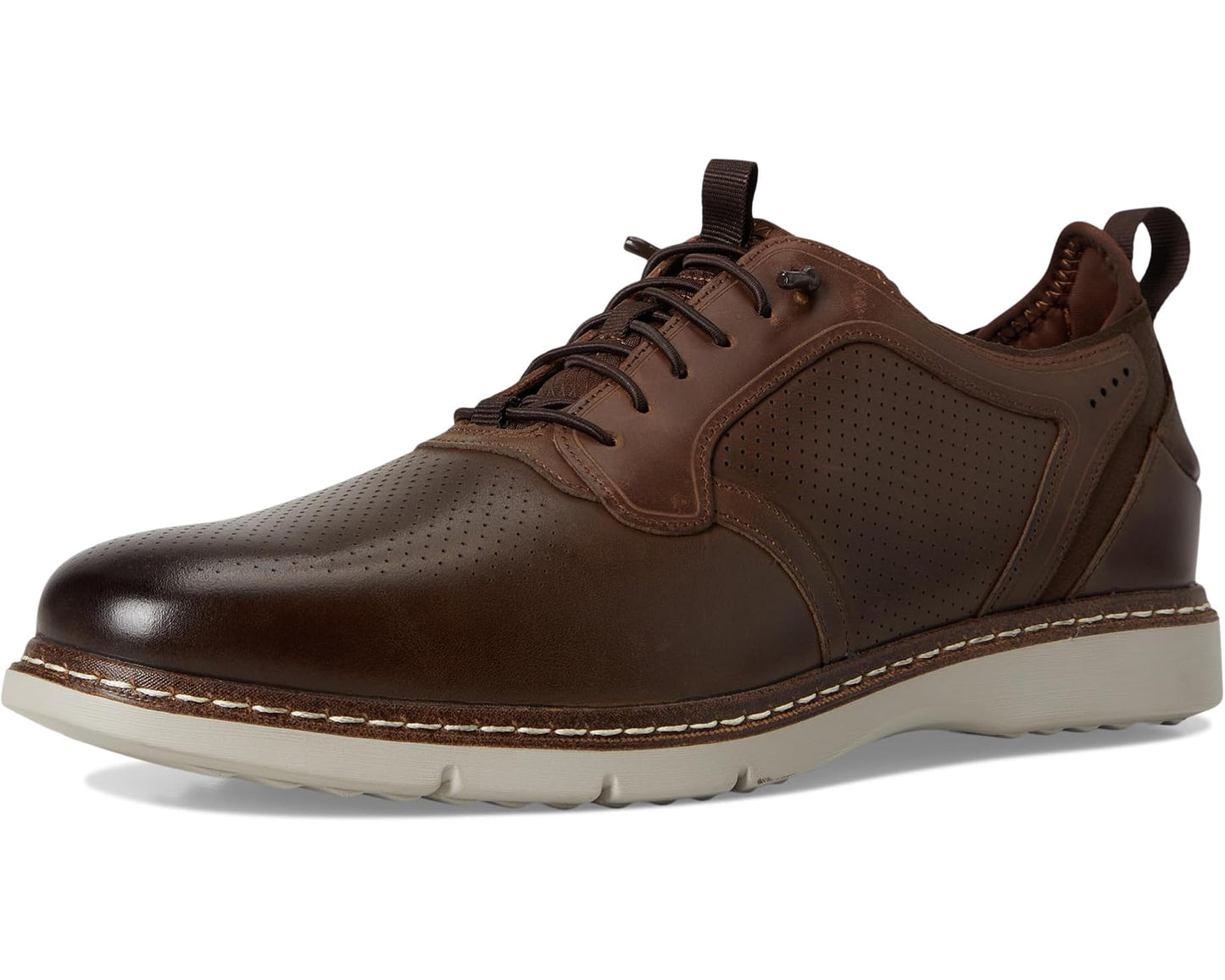 Men's Stacy Adams Sync Lace-Up Brown Crazyhorse