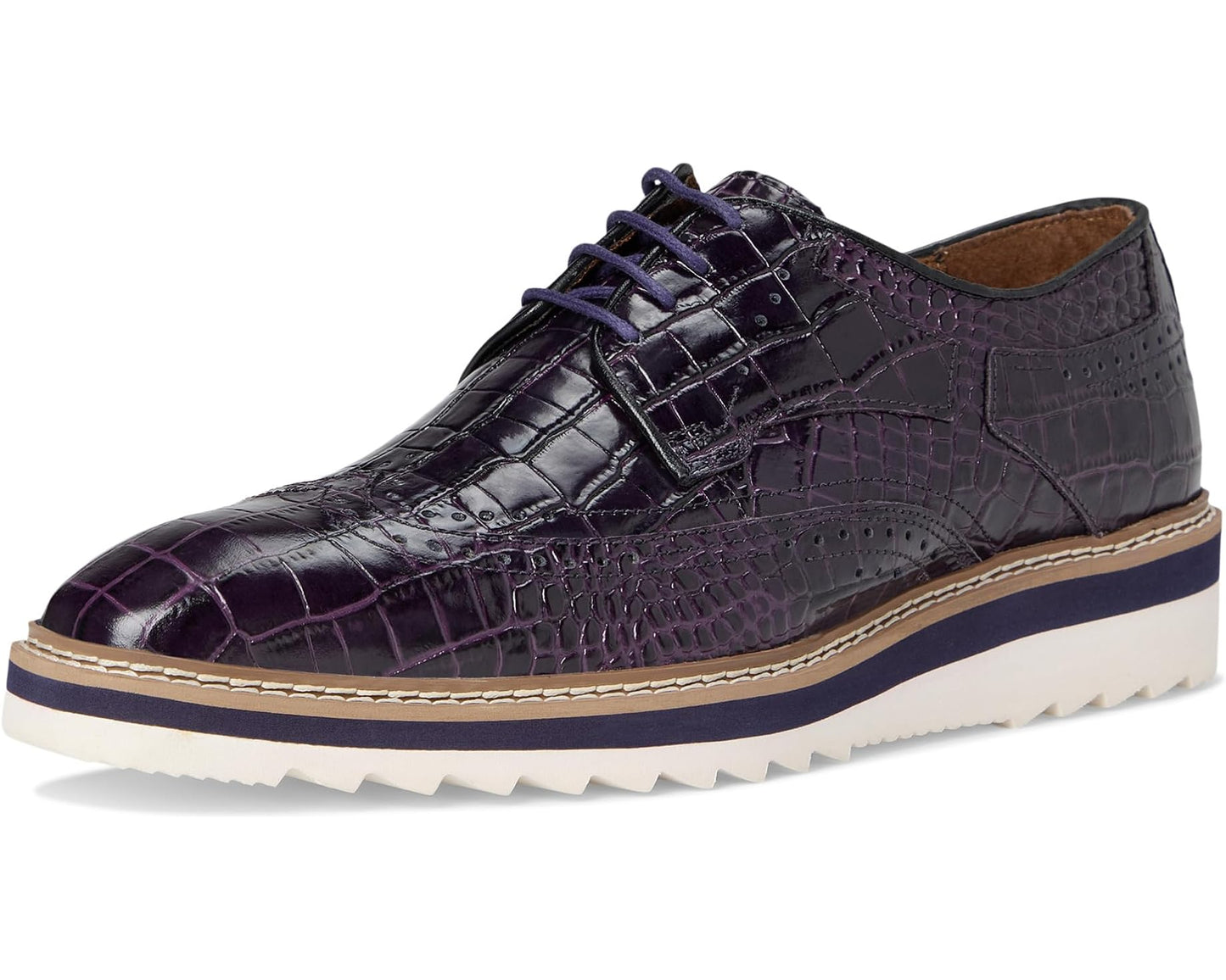 Men's Stacy Adams Alario Wingtip Oxford Purple