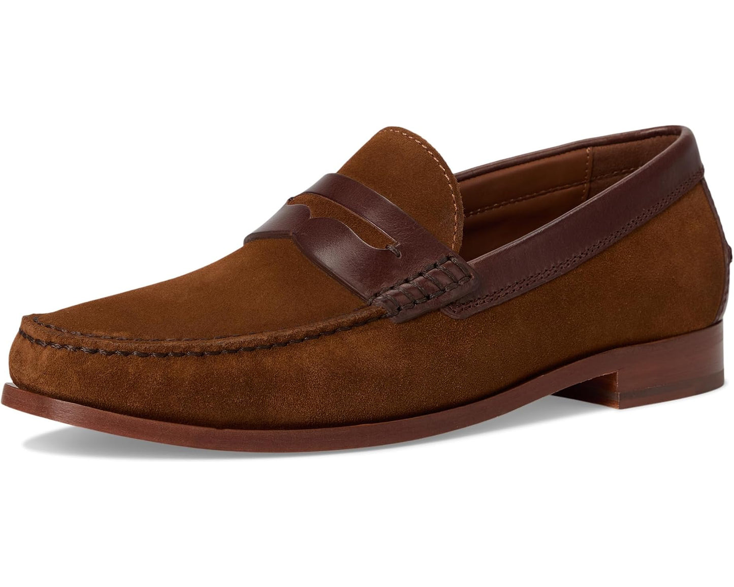 Men's Johnston & Murphy Collection Baldwin Penny Snuff Waxed English Suede/Brown Full Grain