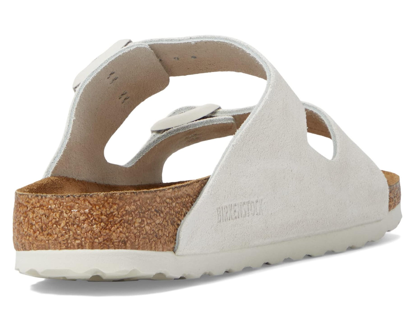 Unisex Birkenstock Arizona Soft Footbed - Suede (Unisex) Antique White Suede