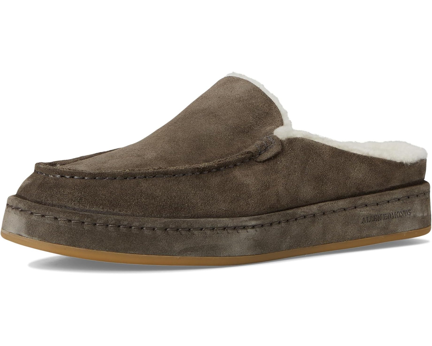 Men's Allen Edmonds Bowen Slip-On Shoes Dark Grey Suede
