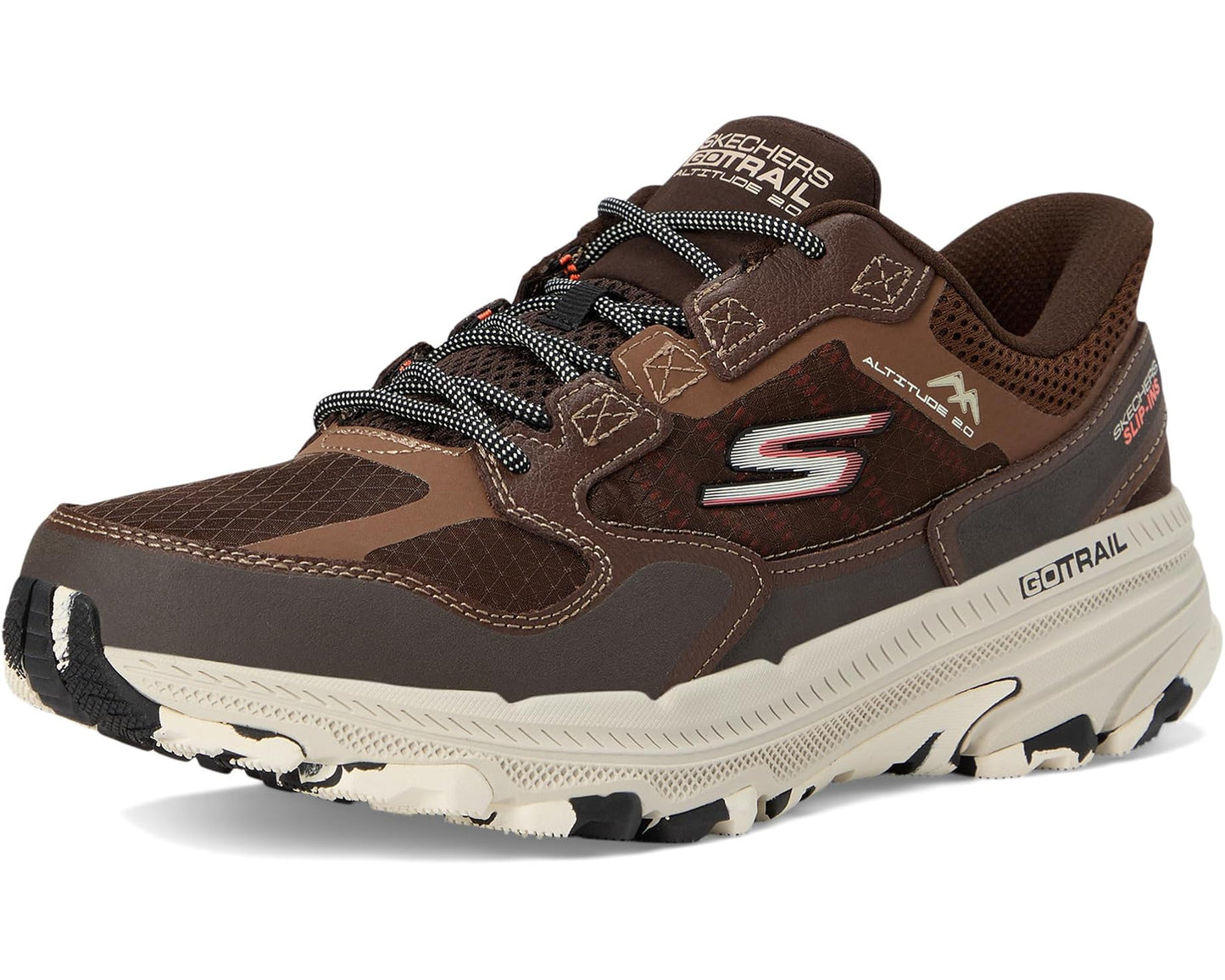 Men's SKECHERS Skechers Hands Free Slip-ins: Go Run Trail Altitude 2.0 Brown/Orange