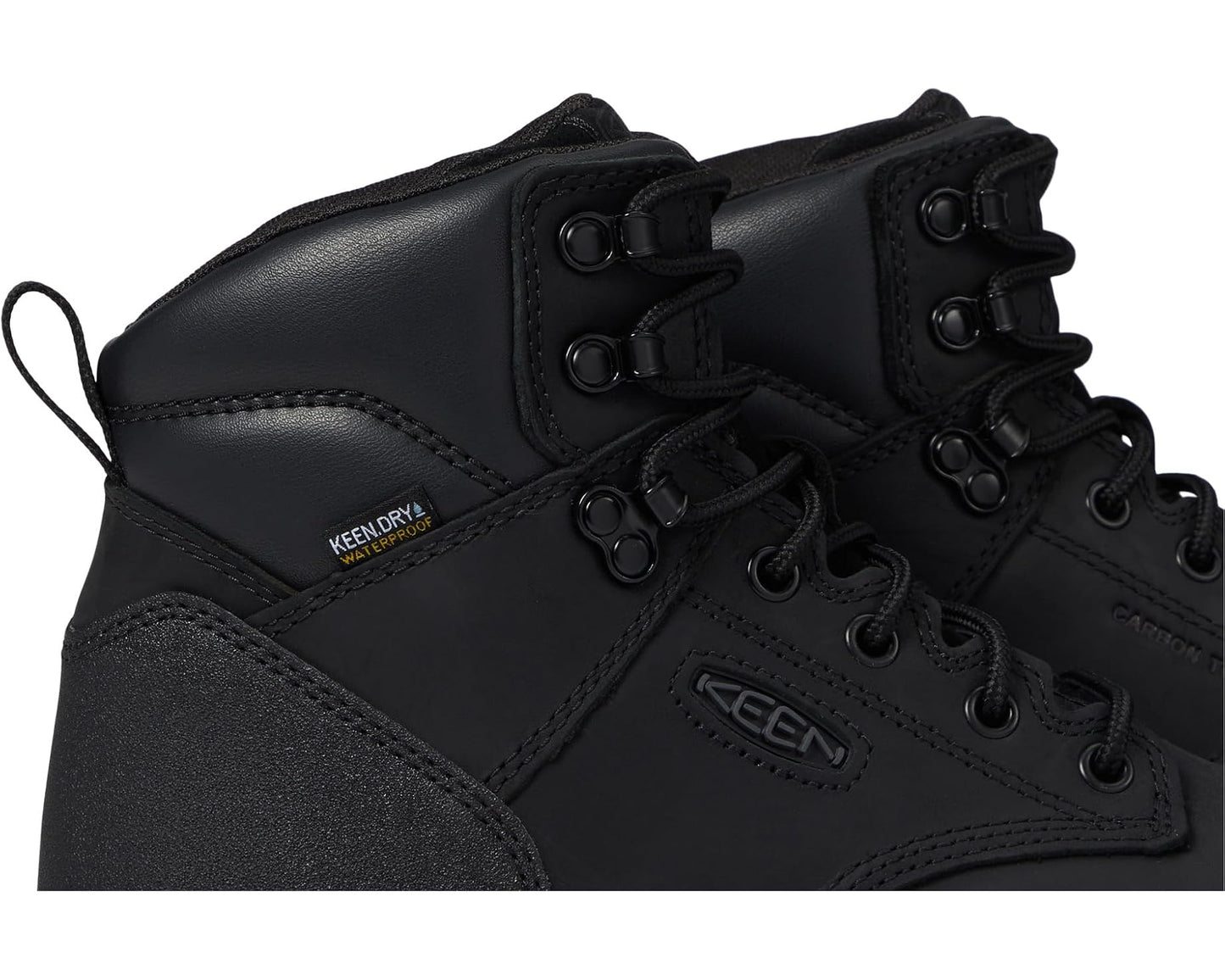 Men's KEEN Utility Evanston 6 Composite Toe Waterproof Black/Black