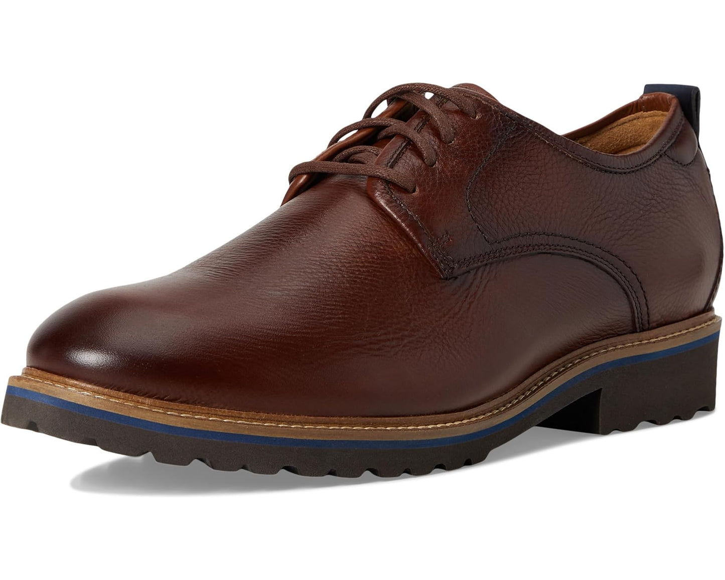 Men's Samuel Hubbard Featherlight Founder Oxford Brown Tumbled Leather