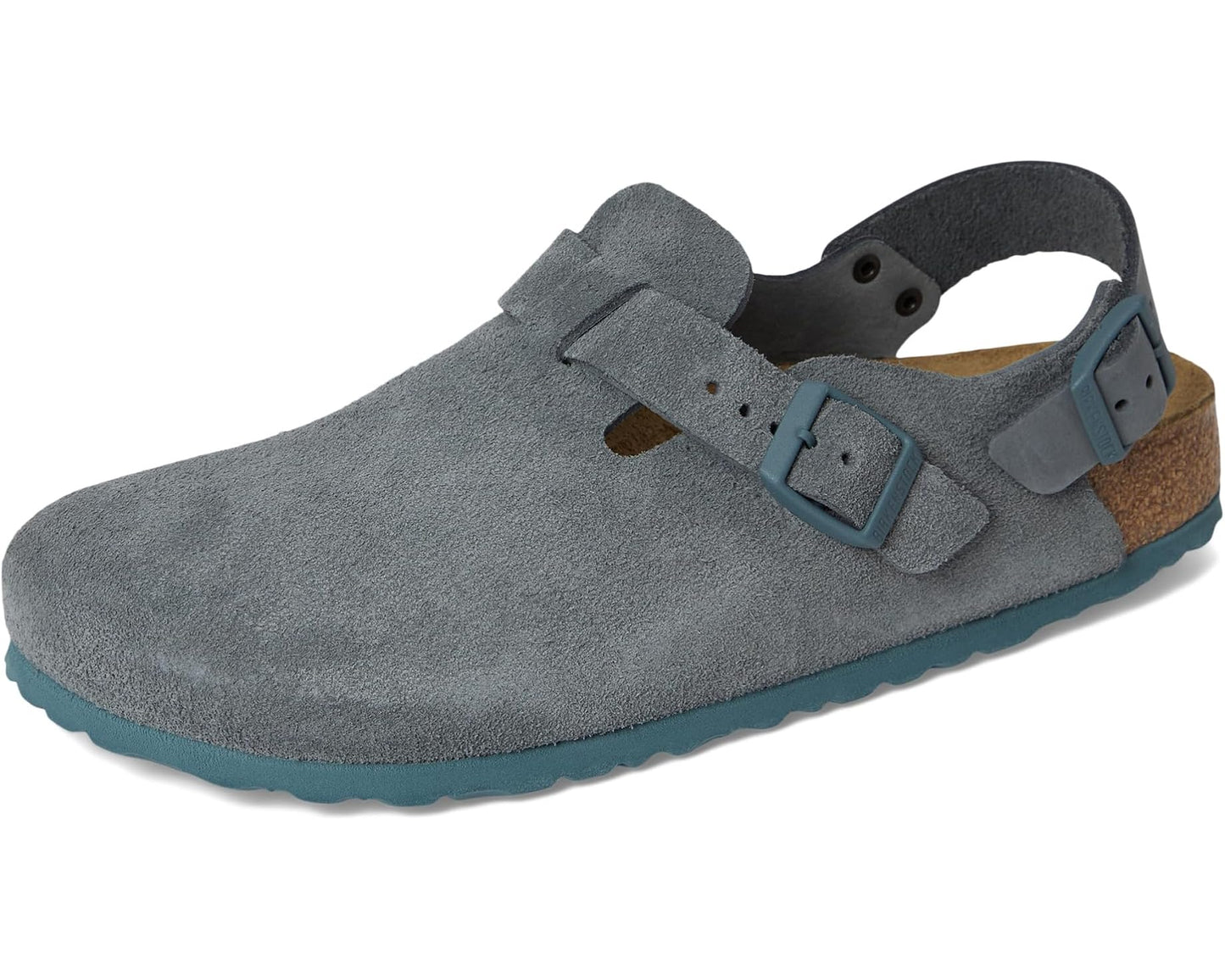 Unisex Birkenstock Tokio - Suede Basalt Gray (Black Outsole)