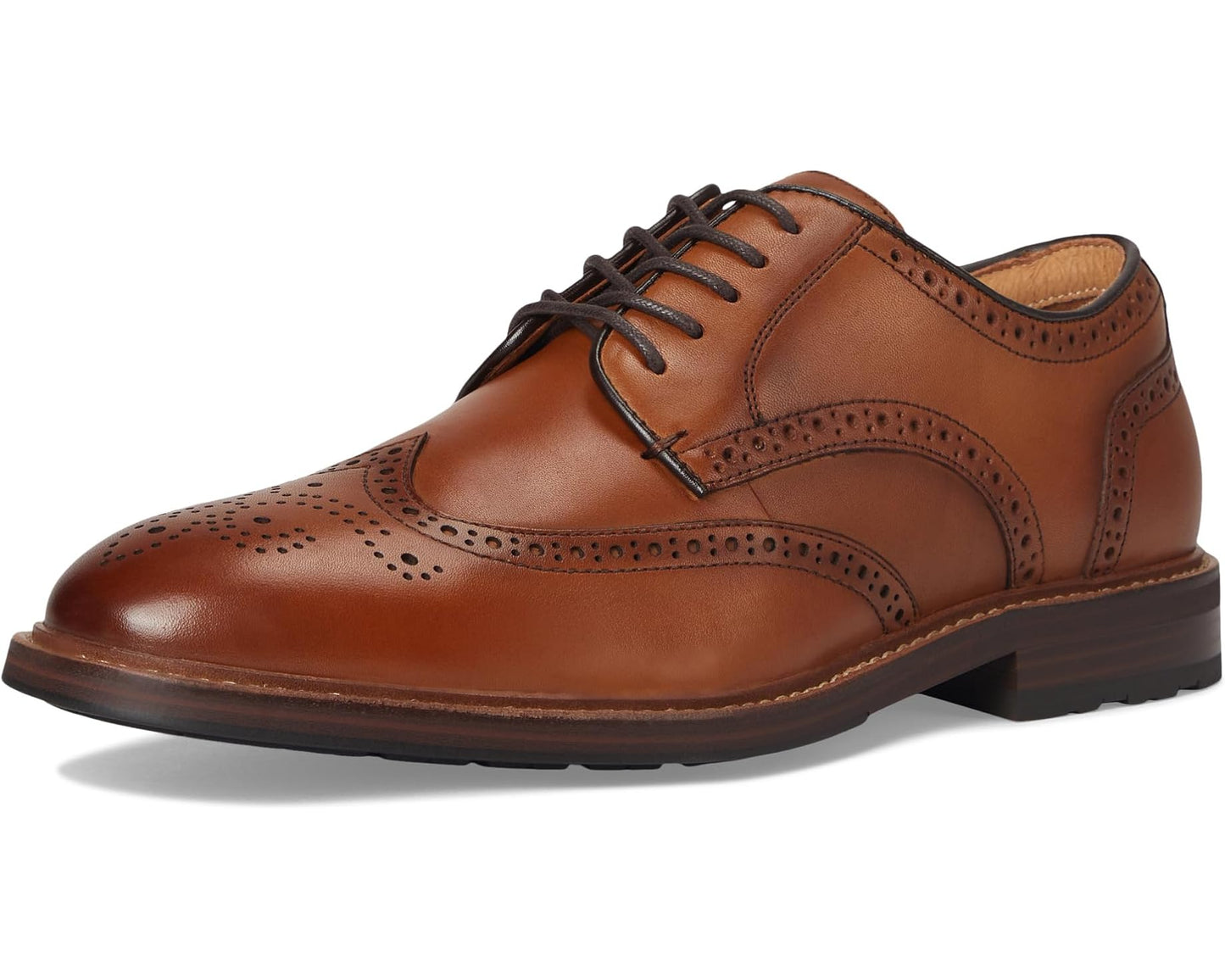 Men's Florsheim Anthem Wing Tip Oxford Saddle Tan