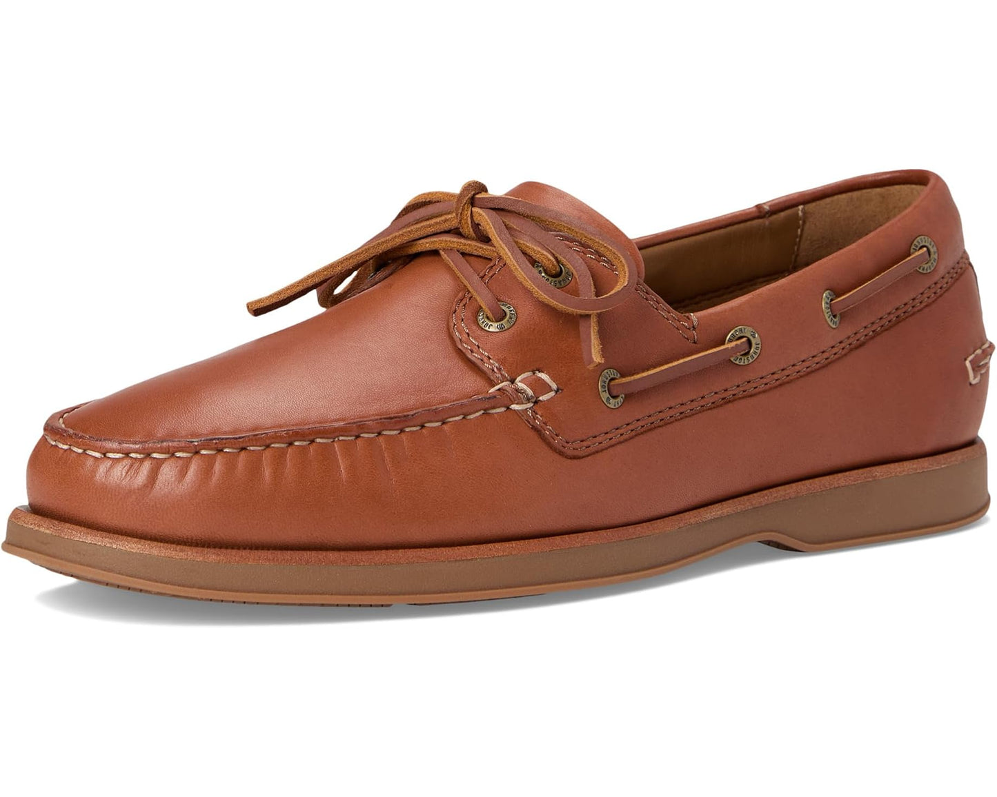 Men's Johnston & Murphy Monaco 2-Eye Boat Shoe Tan Sheepskin