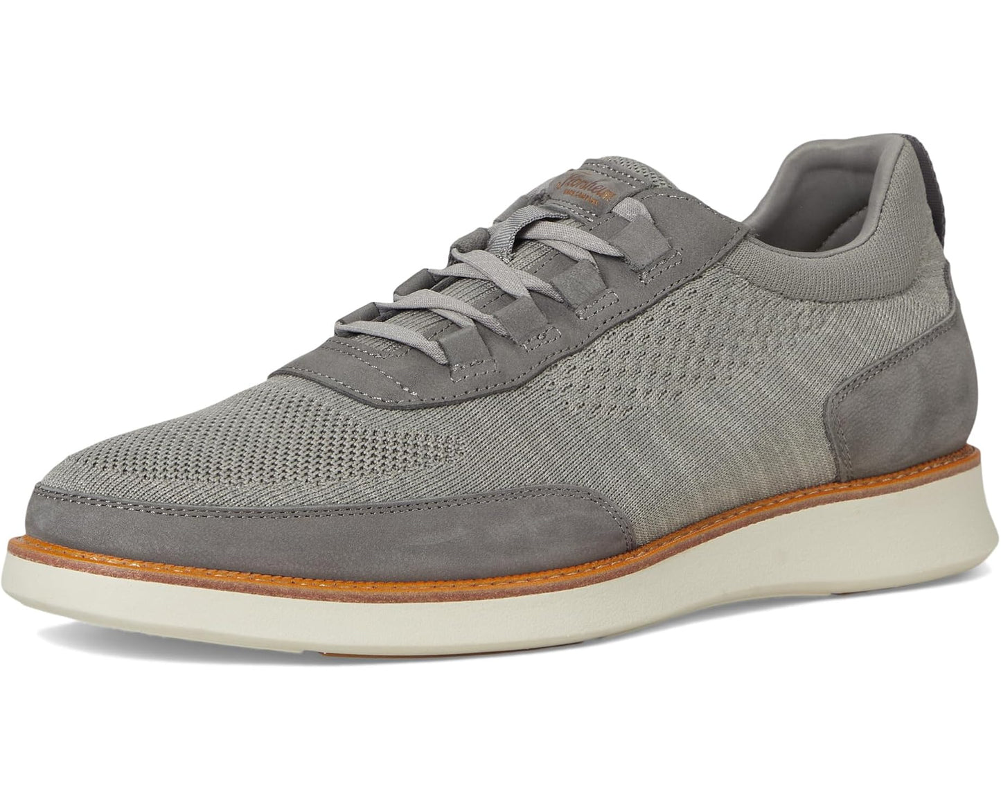 Men's Florsheim Launch Knit Elastic Lace Moc Toe Slip-On Gray