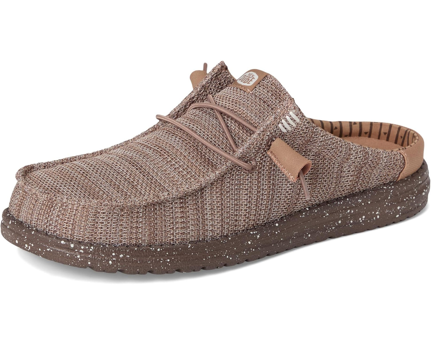 Men's Hey Dude Wally Slip Stretch Sox Deep Taupe/Chanterelle Tan