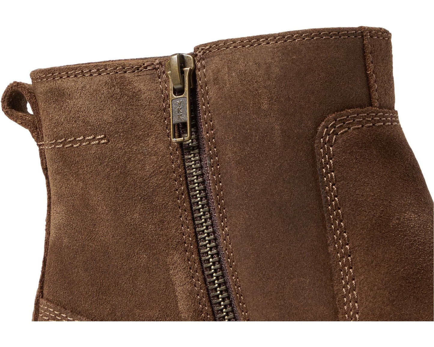 Men's Johnston & Murphy Barrett Zip Boots Brown Waxed Suede