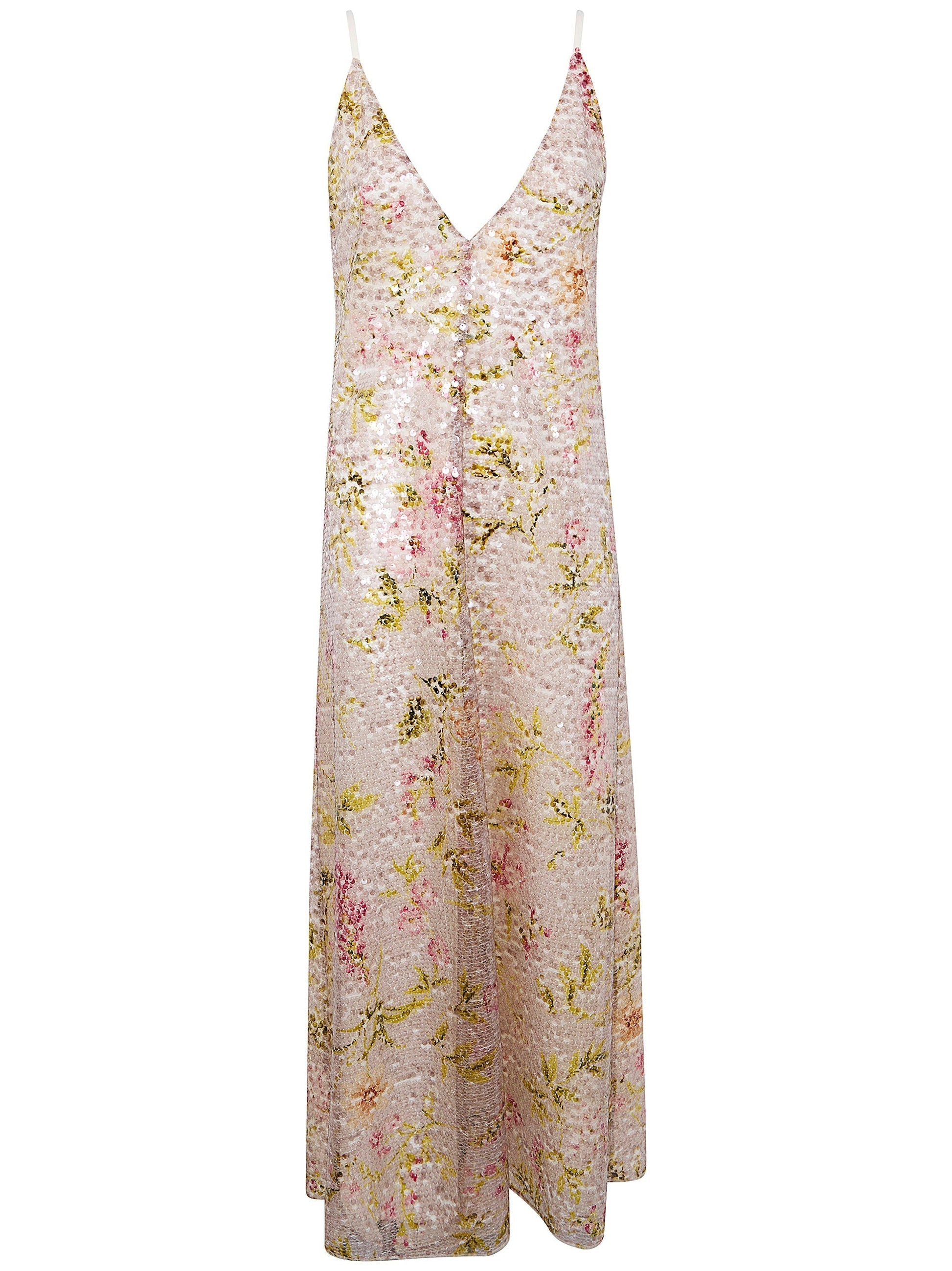 Alberta Ferretti Women Printed Sequins Long Dress