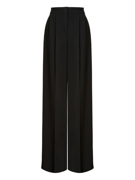 Alberta Ferretti Women Cady Stretch Wide Leg Trousers