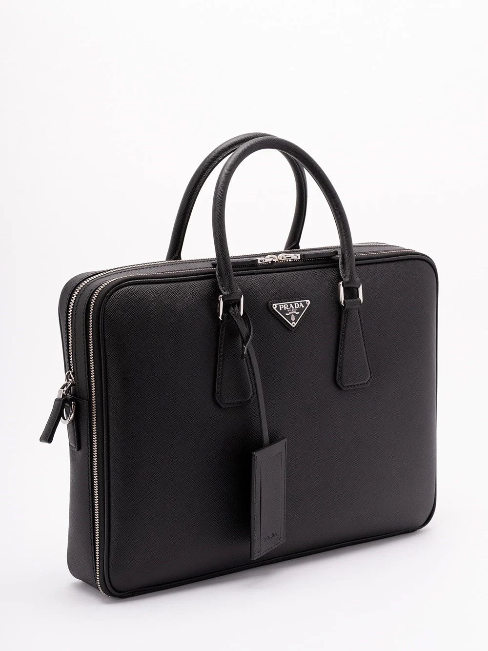 Prada Men Saffiano Leather Briefcase