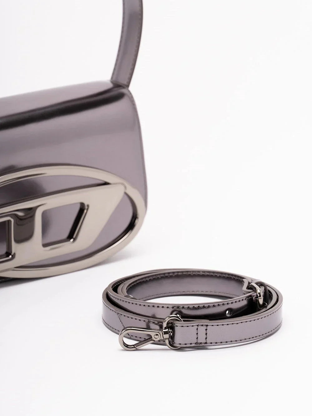 Diesel Women `1Dr` Iconic Shoulder Bag In Mirrored Leather