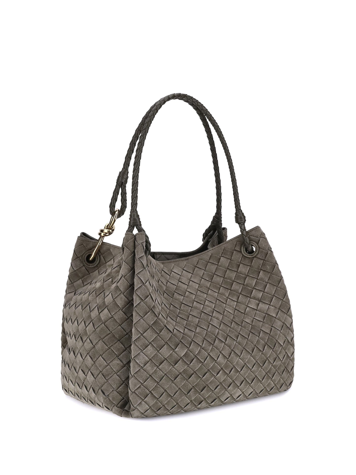 Bottega Veneta Women Suede Paracadute Shoulder Bag
