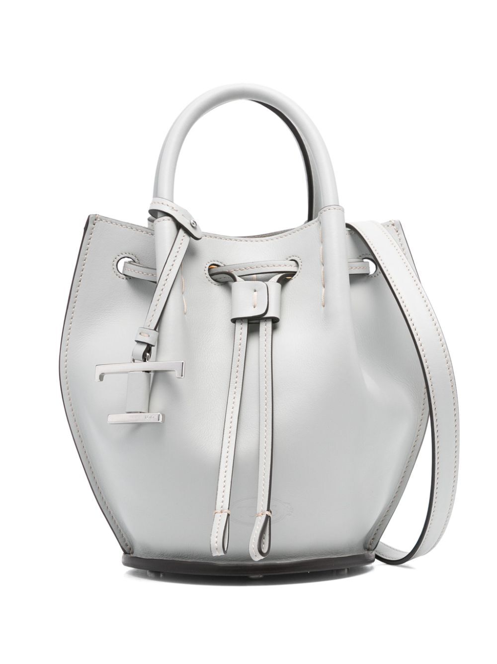 Tod's Women Logo-Charm Leather Mini Bucket Bag