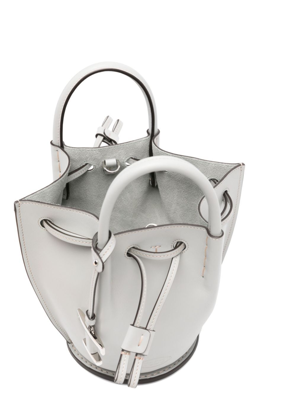 Tod's Women Logo-Charm Leather Mini Bucket Bag