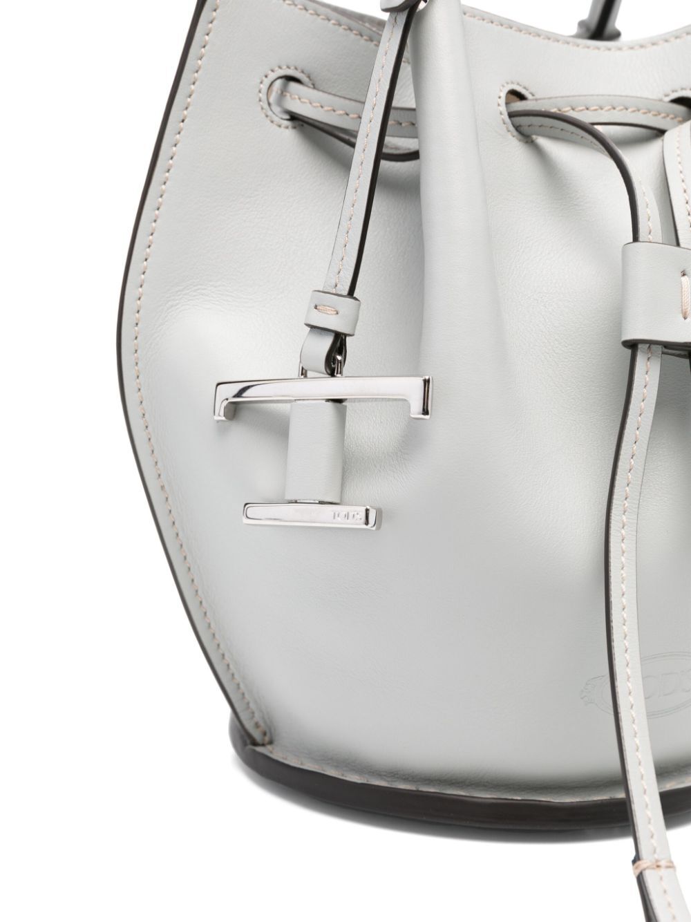 Tod's Women Logo-Charm Leather Mini Bucket Bag