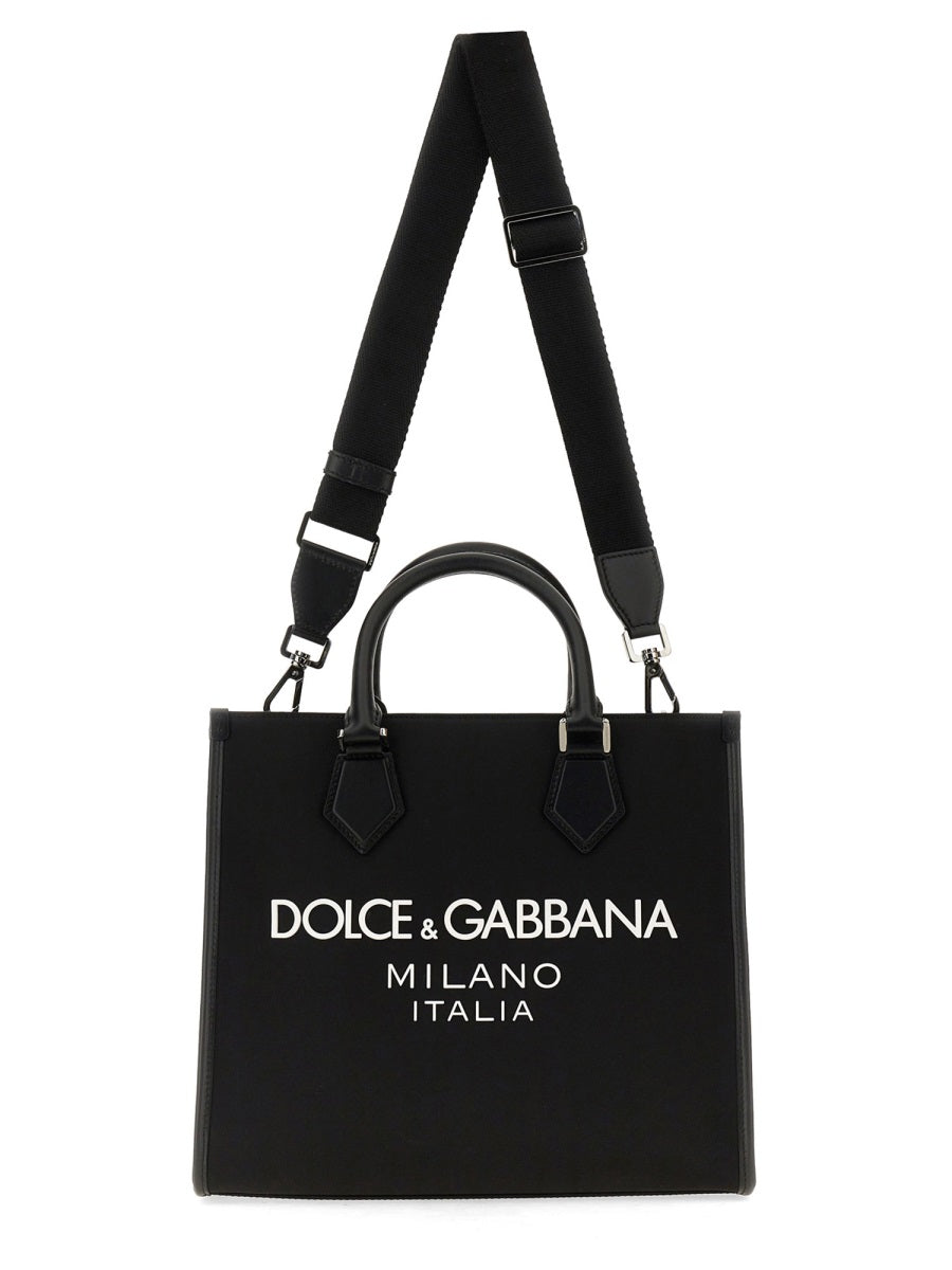 Dolce & Gabbana Men Shopping Bag With Logo