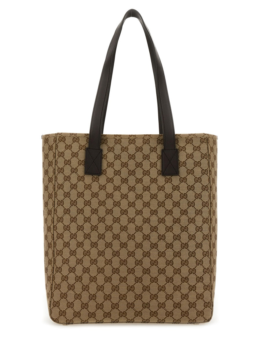 Gucci Men Fabric Shopping Bag Gg Medium