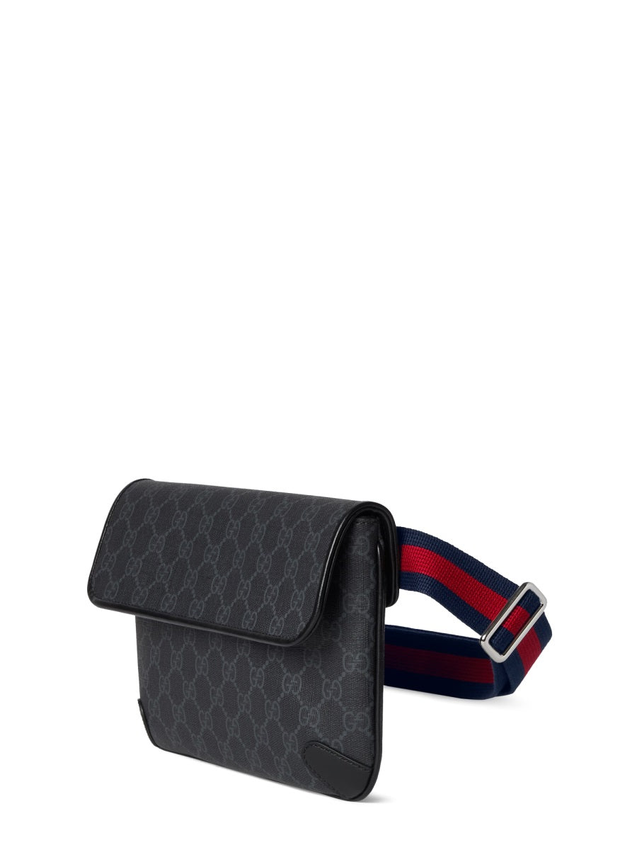 Gucci Men Pouch Gg Black Small Size