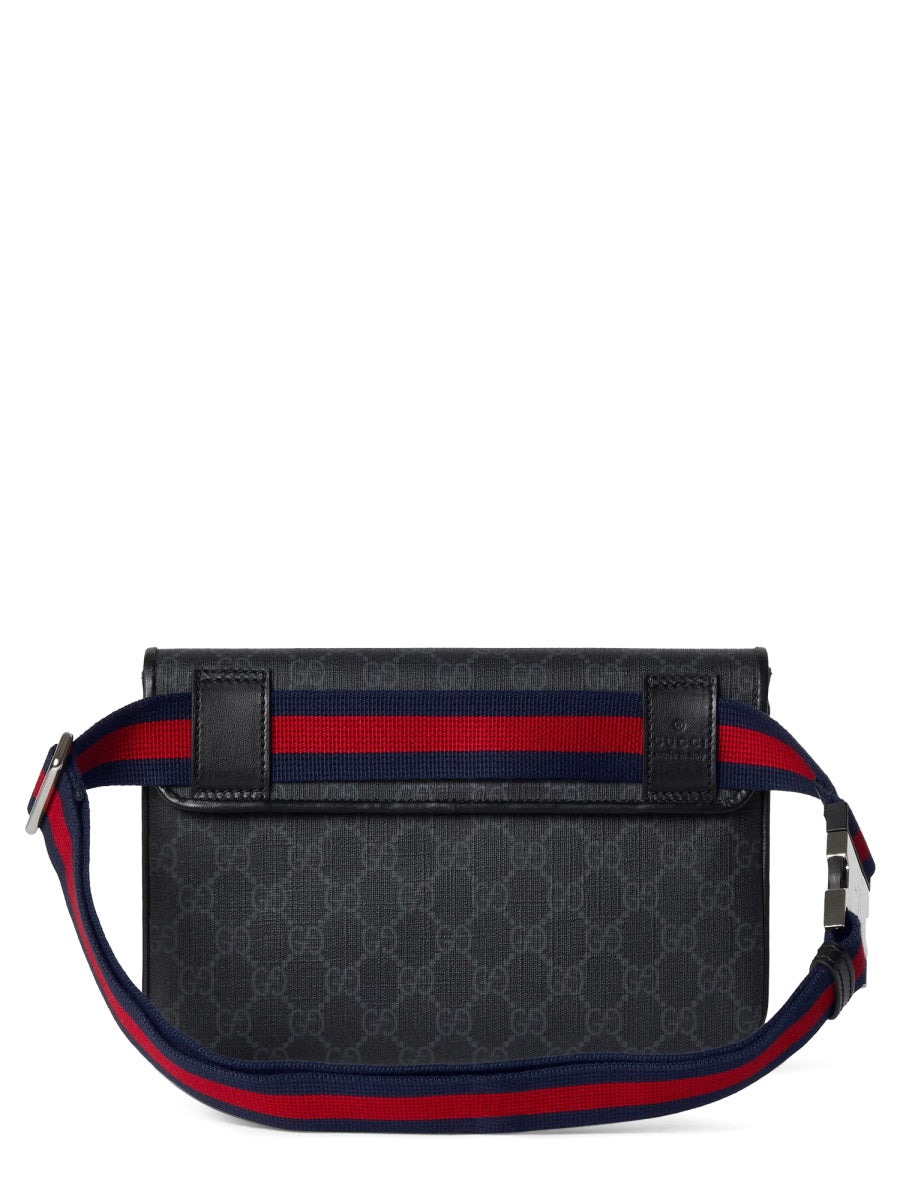 Gucci Men Pouch Gg Black Small Size