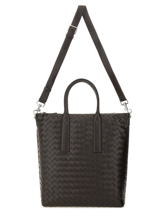 Bottega Veneta Men "North-South" Woven Tote Bag