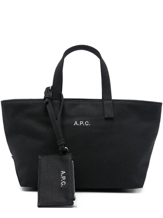 A.P.C. Women "Le Drummer Toile" Small Tote Bag