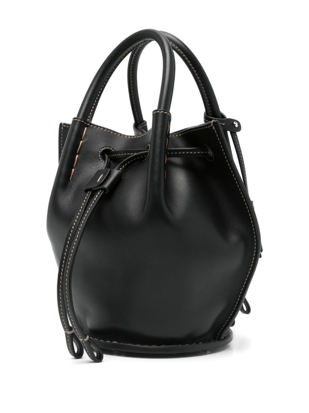 Tod's Women Logo-Charm Leather Mini Bucket Bag