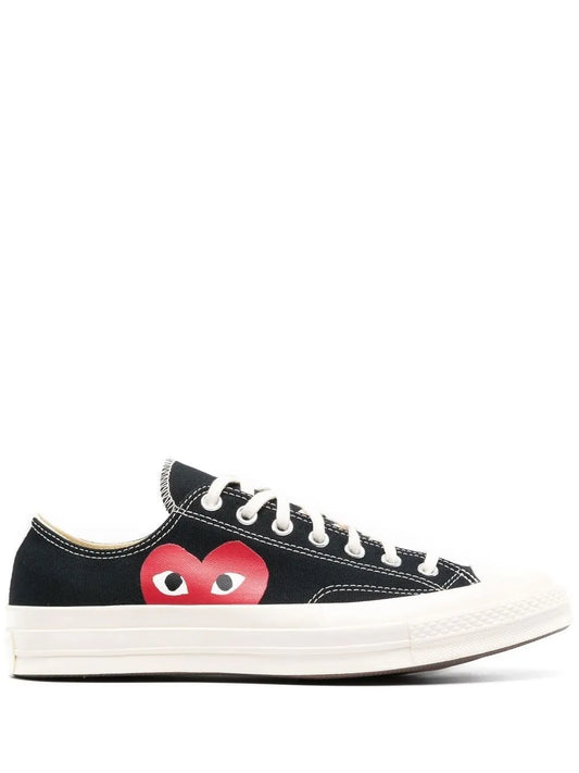 Comme Des Gar ns Play X Converse Cuck 70 Heart-Print Canvas Sneakers