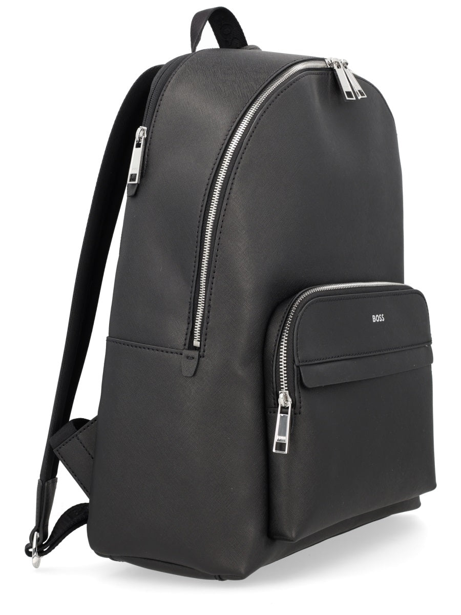 Boss Men Leather Backpack