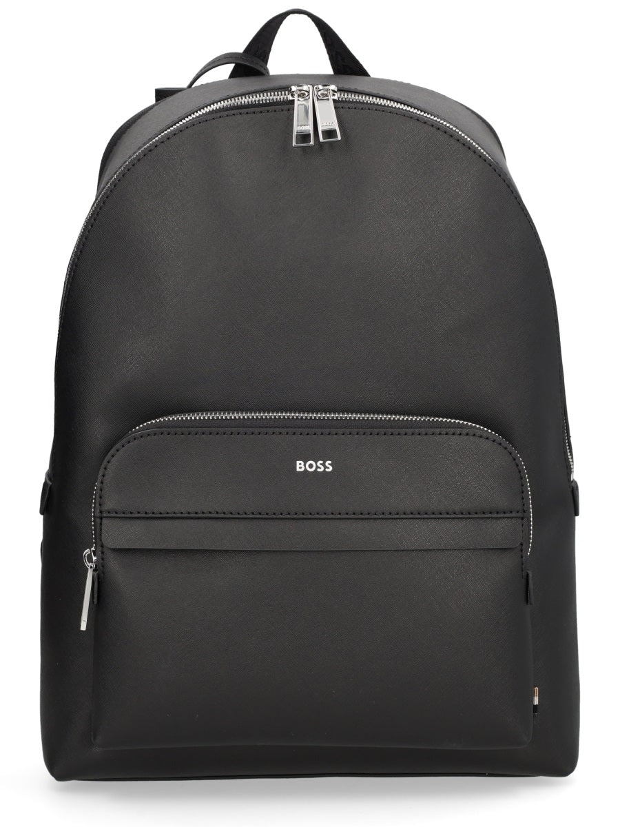 Boss Men Leather Backpack