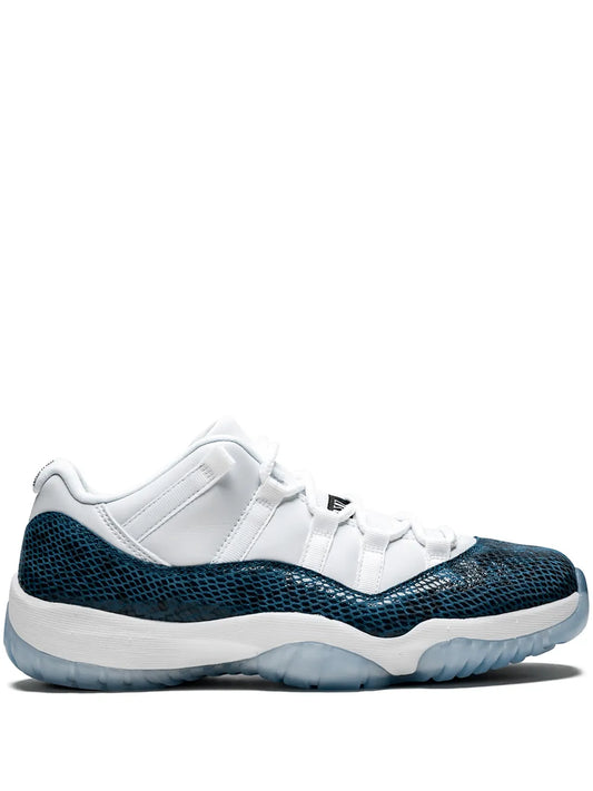 Air Jordan 11 Low Retro Blue Snakeskin Sneakers