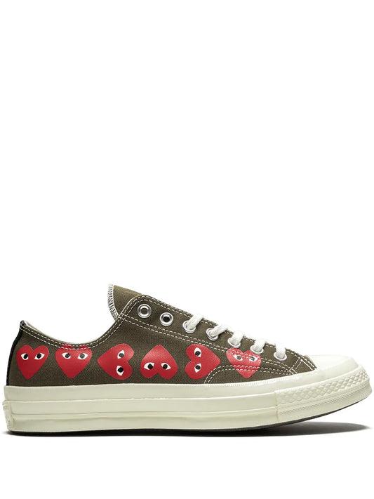 Comme Des Gar ns Play X Converse Chuck 70 Multi Hearts Sneakers