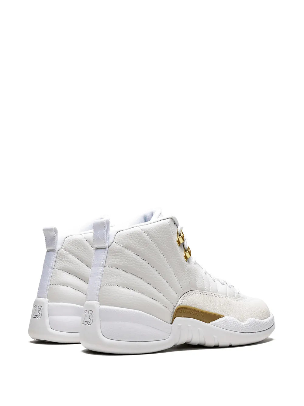 Jordan X Ovo Air Jordan 12 Retro White/Metallic Gold Sneakers