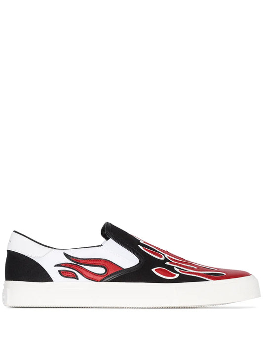 Amiri Flame Appliqu Slip-On Sneakers