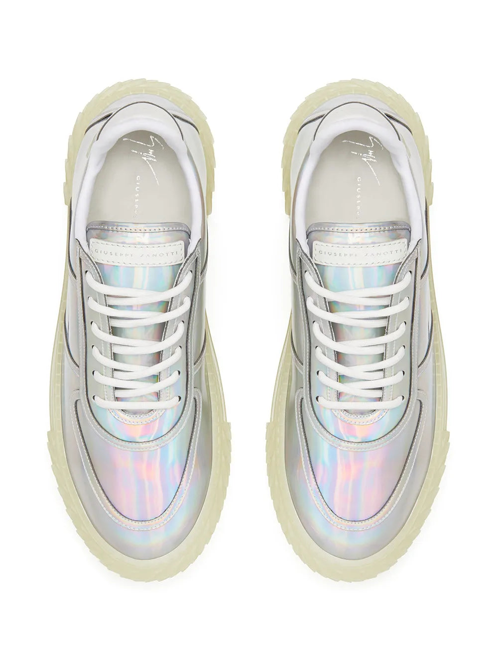 Giuseppe Zanotti Low Top Holographic-Effect Sneakers