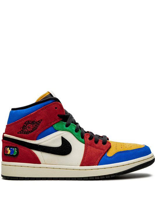 Jordan X Blue The Great Air Jordan 1 Mid Fearless Sneakers